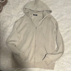 Perry Ellis Men's Tan Zip-Up Sweater